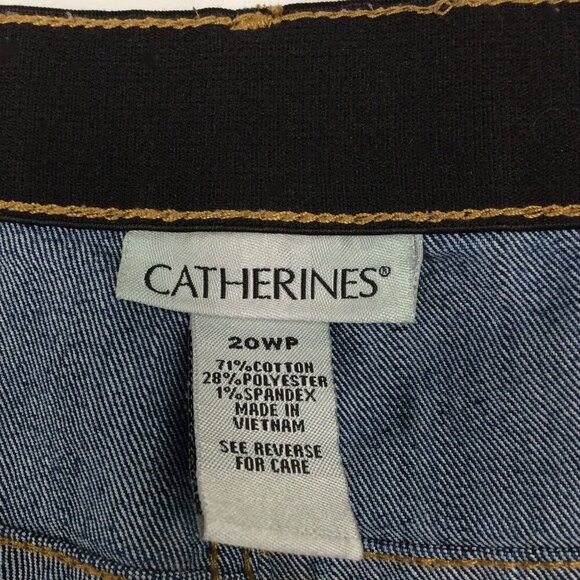 Catherines Jeans Women Size 20WP Stretch Denim Comfort Waist High Rise 26 Inseam - Picture 8 of 8